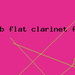 b flat clarinet fingering chart