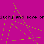 itchy and sore on vagina
